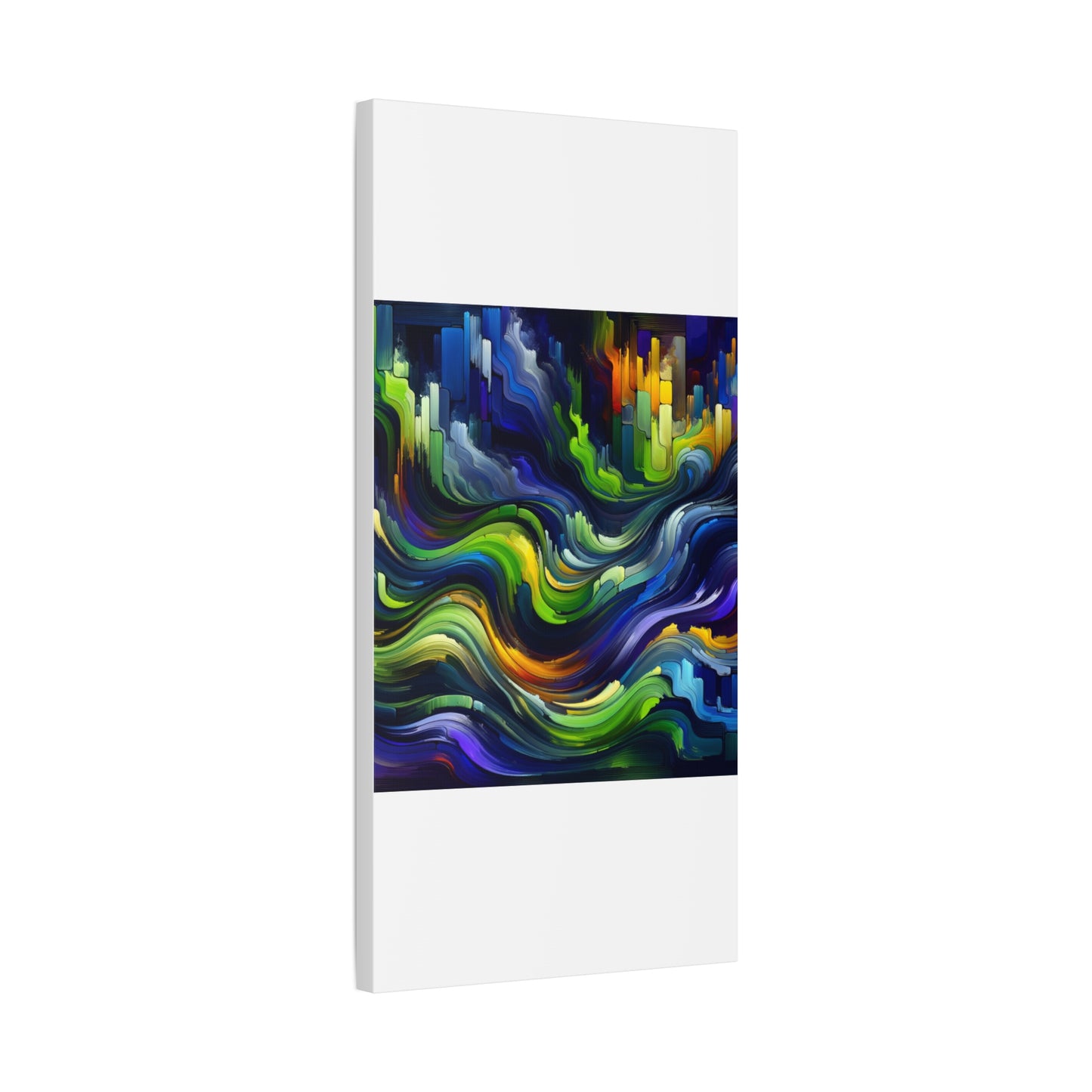 Vibrant Abstract Waves - Matte Canvas, Stretched, 1.25"