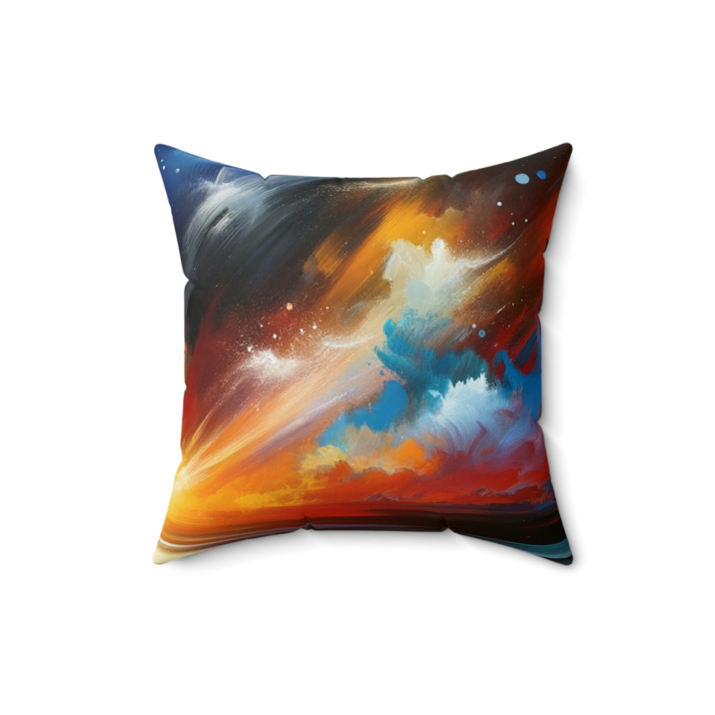 Cosmic Sunset Spun Polyester Square Pillow