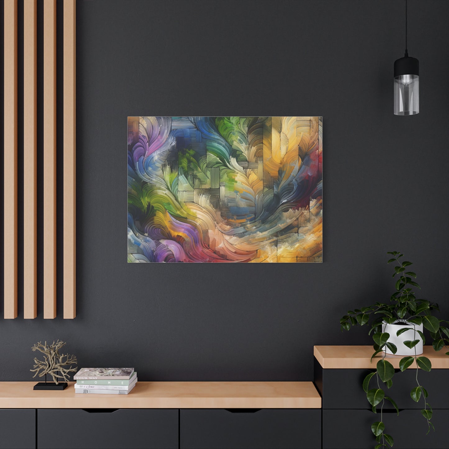 Colorful Abstract Swirls - Matte Canvas, Stretched, 1.25"