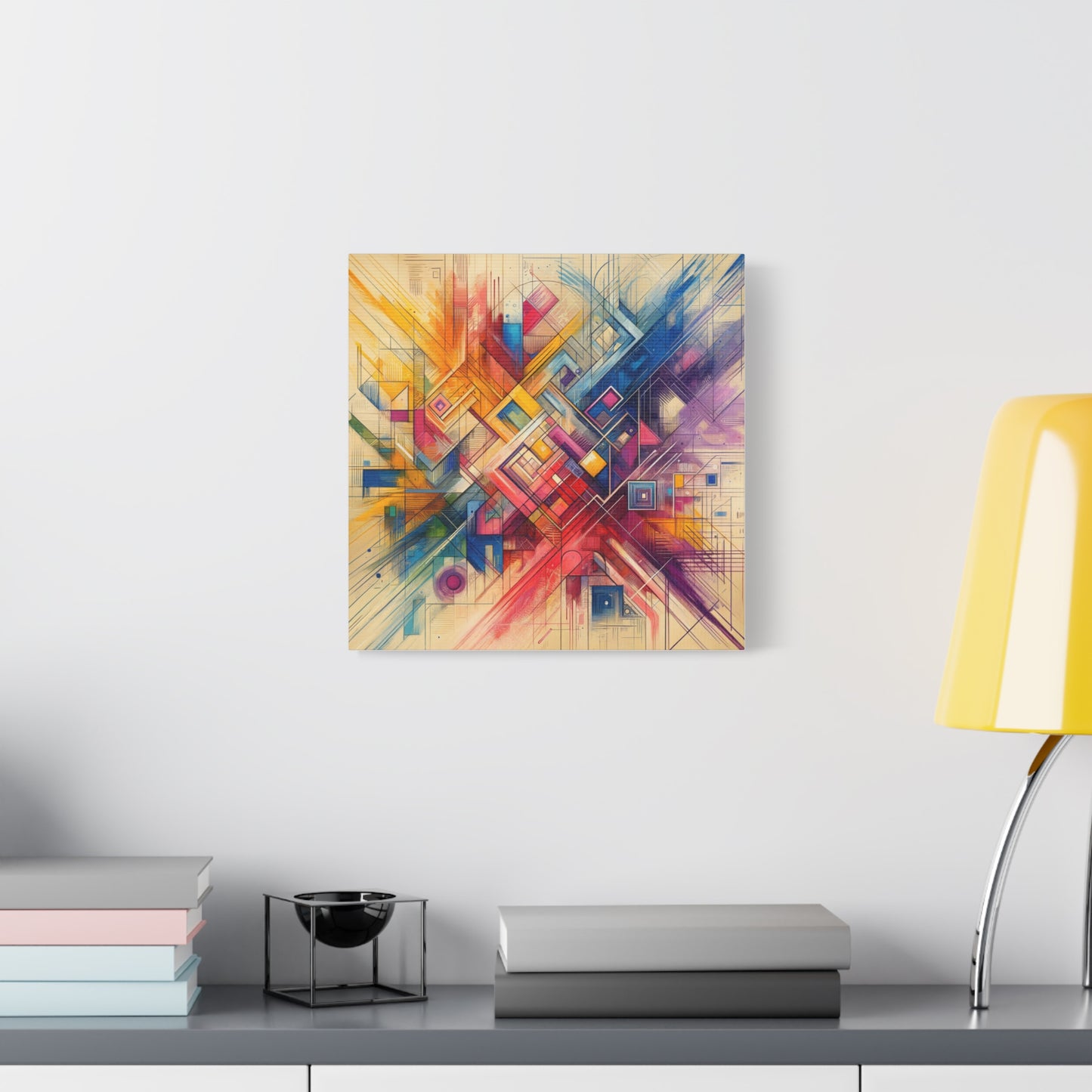 Abstract Geometric Fusion - Matte Canvas, Stretched, 1.25"