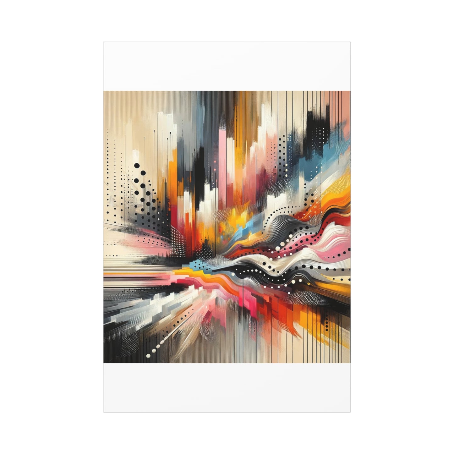 Abstract Color Symphony - Matte Canvas, Stretched, 1.25"