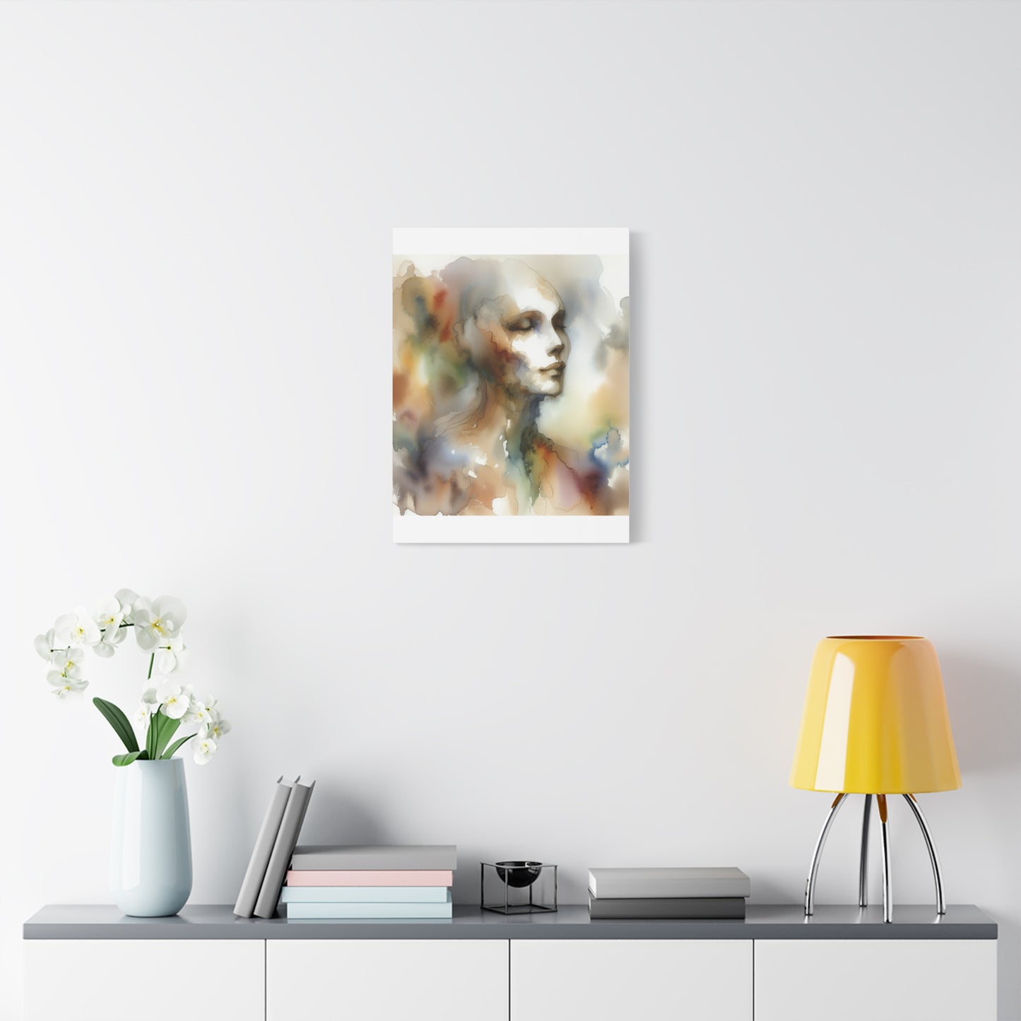 Dreamy Watercolor Portrait - Matte Canvas, Stretched, 1.25"