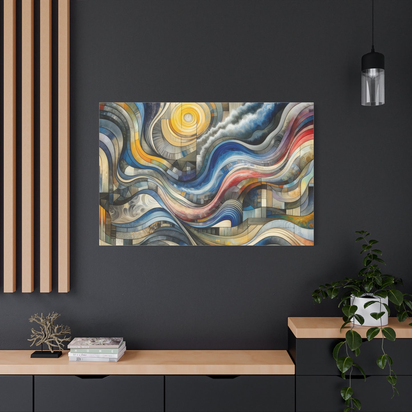 Abstract Waves - Matte Canvas, Stretched, 1.25"