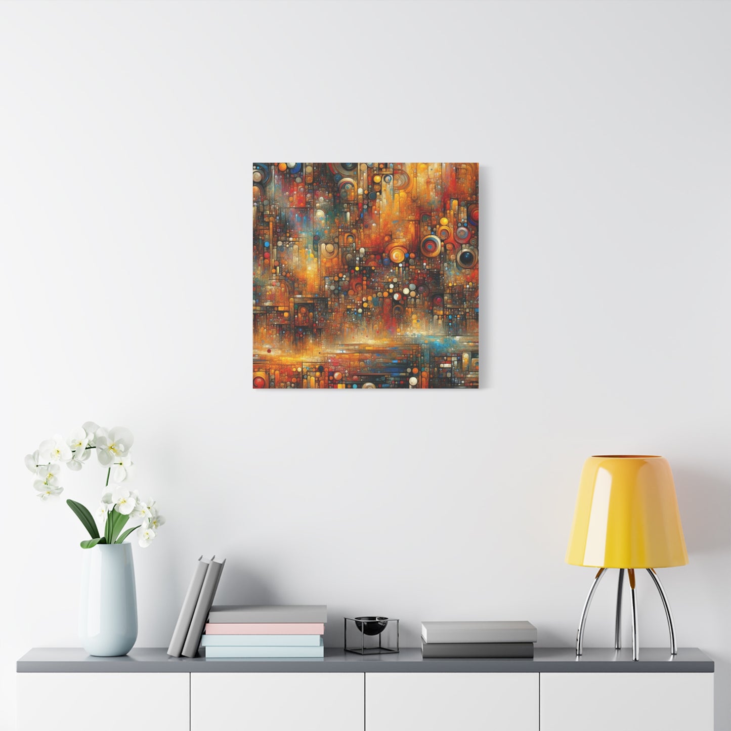 Abstract Geometric Harmony - Matte Canvas, Stretched, 1.25"