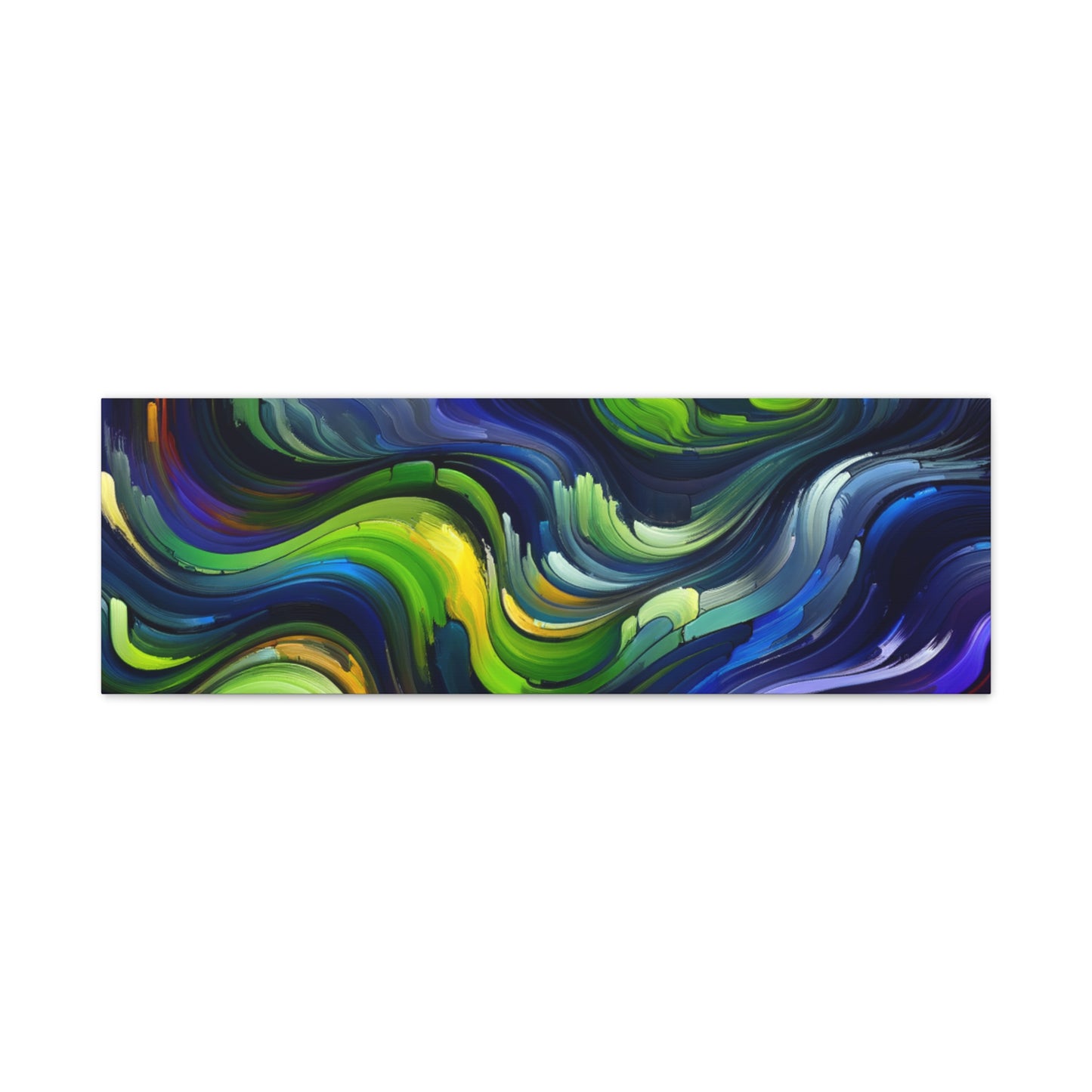 Vibrant Abstract Waves - Matte Canvas, Stretched, 1.25"