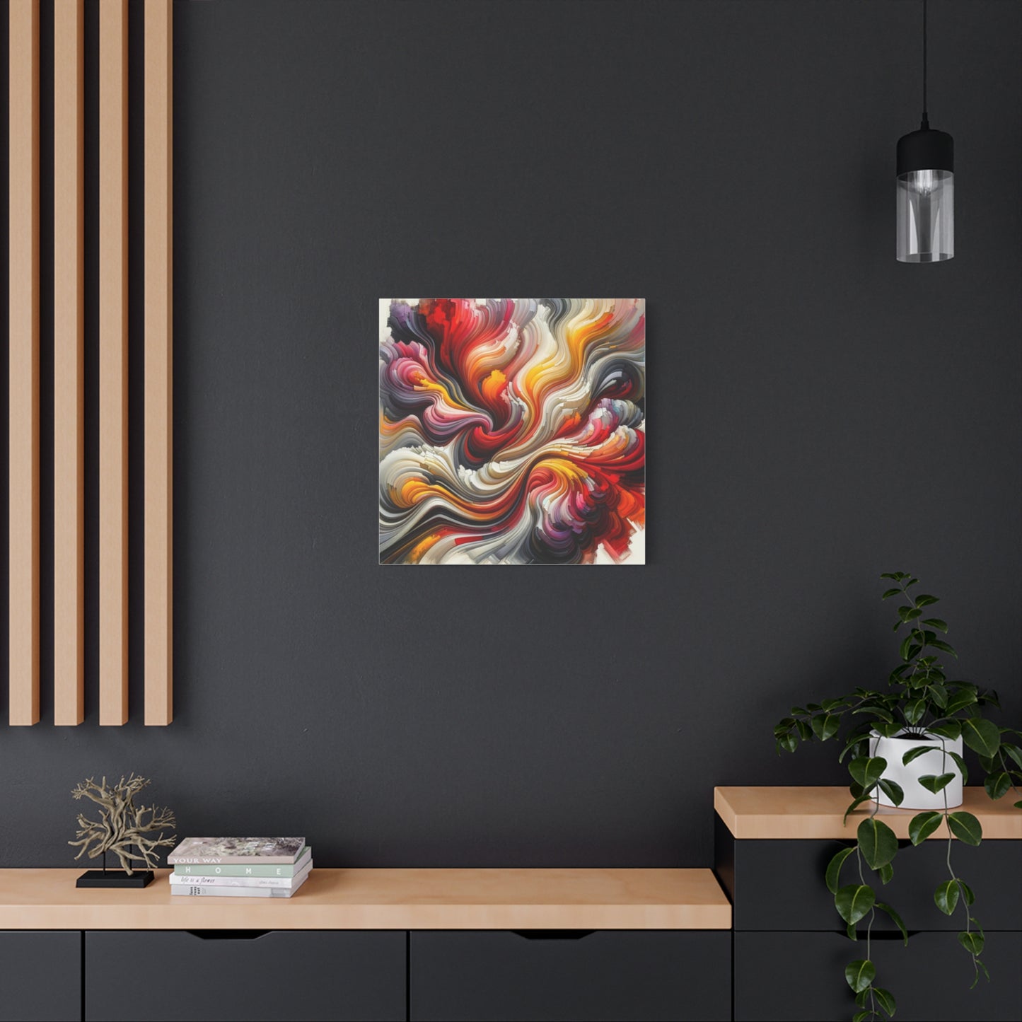 Vibrant Abstract Swirls - Matte Canvas, Stretched, 1.25"