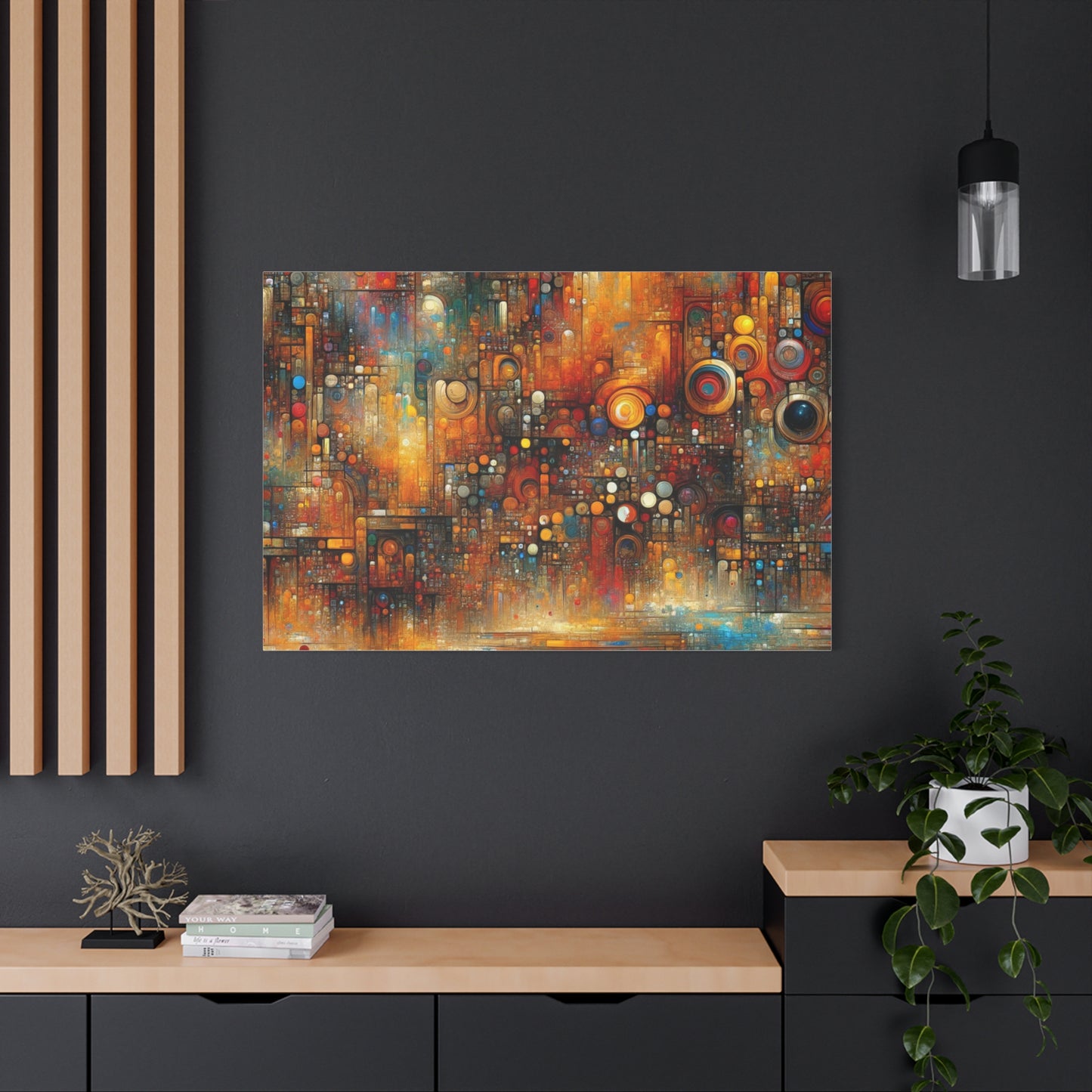 Abstract Geometric Harmony - Matte Canvas, Stretched, 1.25"