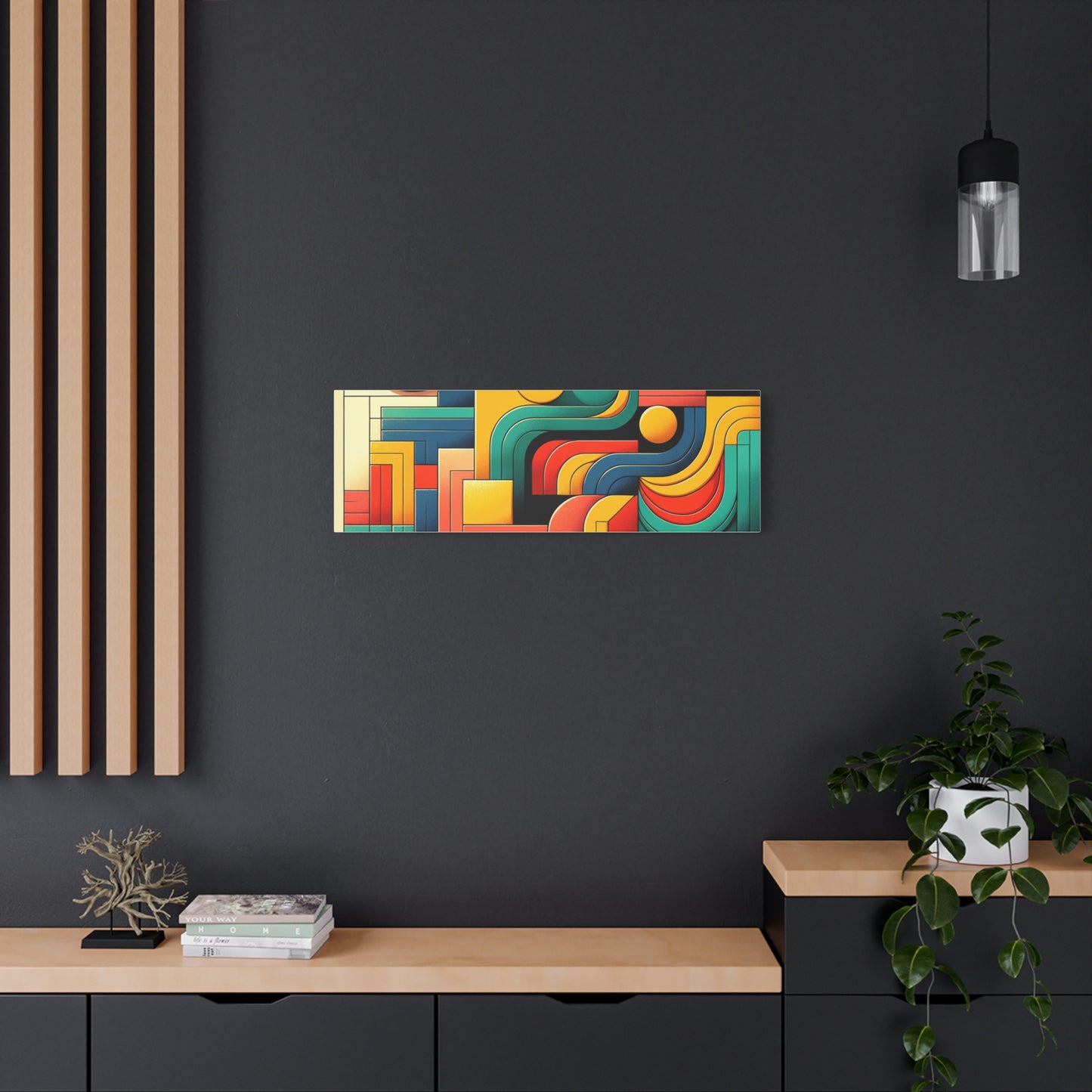 Abstract Geometric Design - Matte Canvas, Stretched, 1.25"