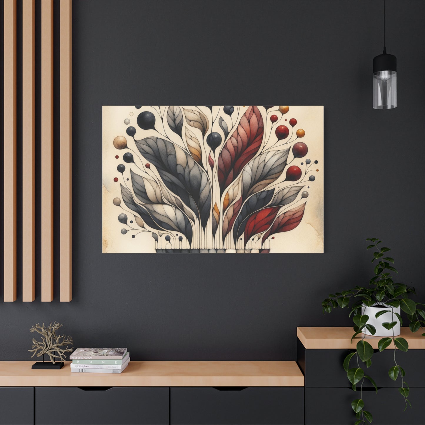 Abstract Floral Art - Matte Canvas, Stretched, 1.25"