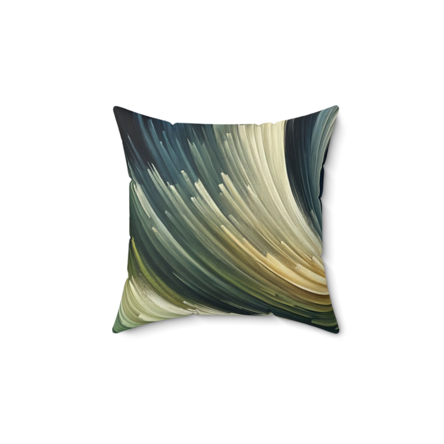 Vibrant Swirl Art - Spun Polyester Square Pillow