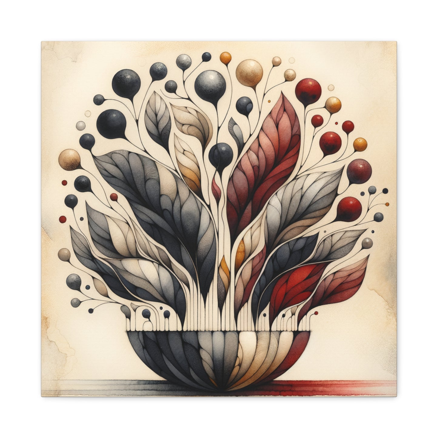 Abstract Floral Art - Matte Canvas, Stretched, 1.25"