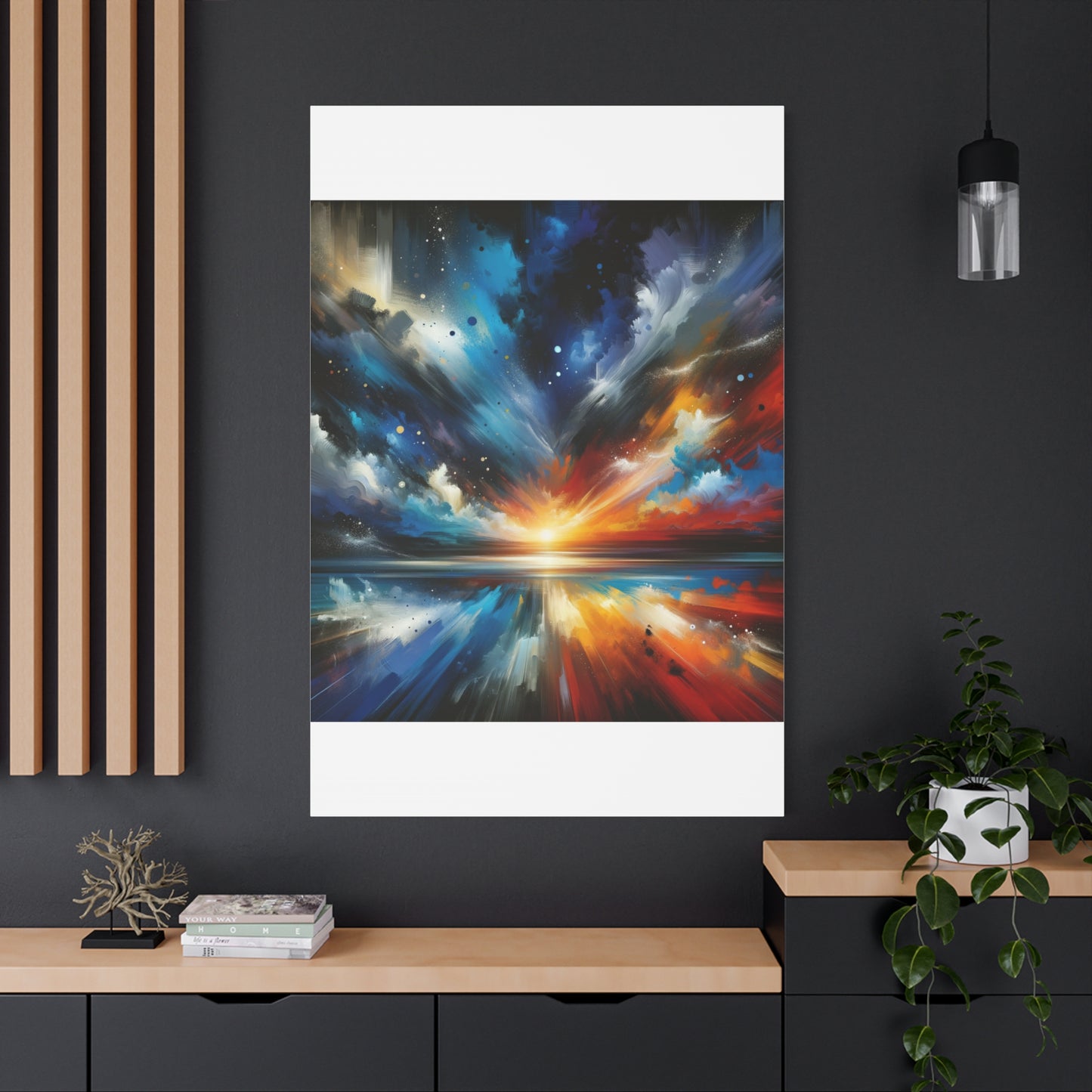 Vibrant Cosmic Sunrise - Matte Canvas, Stretched, 1.25"