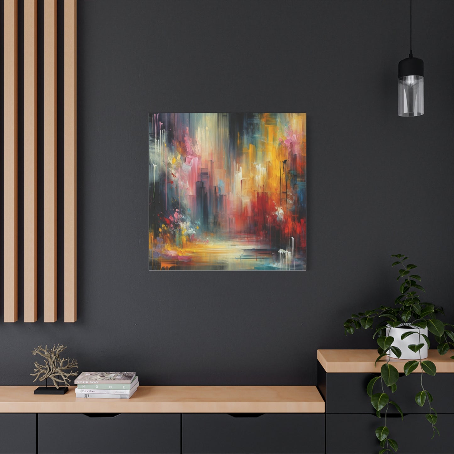 Abstract Brushstrokes - Matte Canvas, Stretched, 1.25"