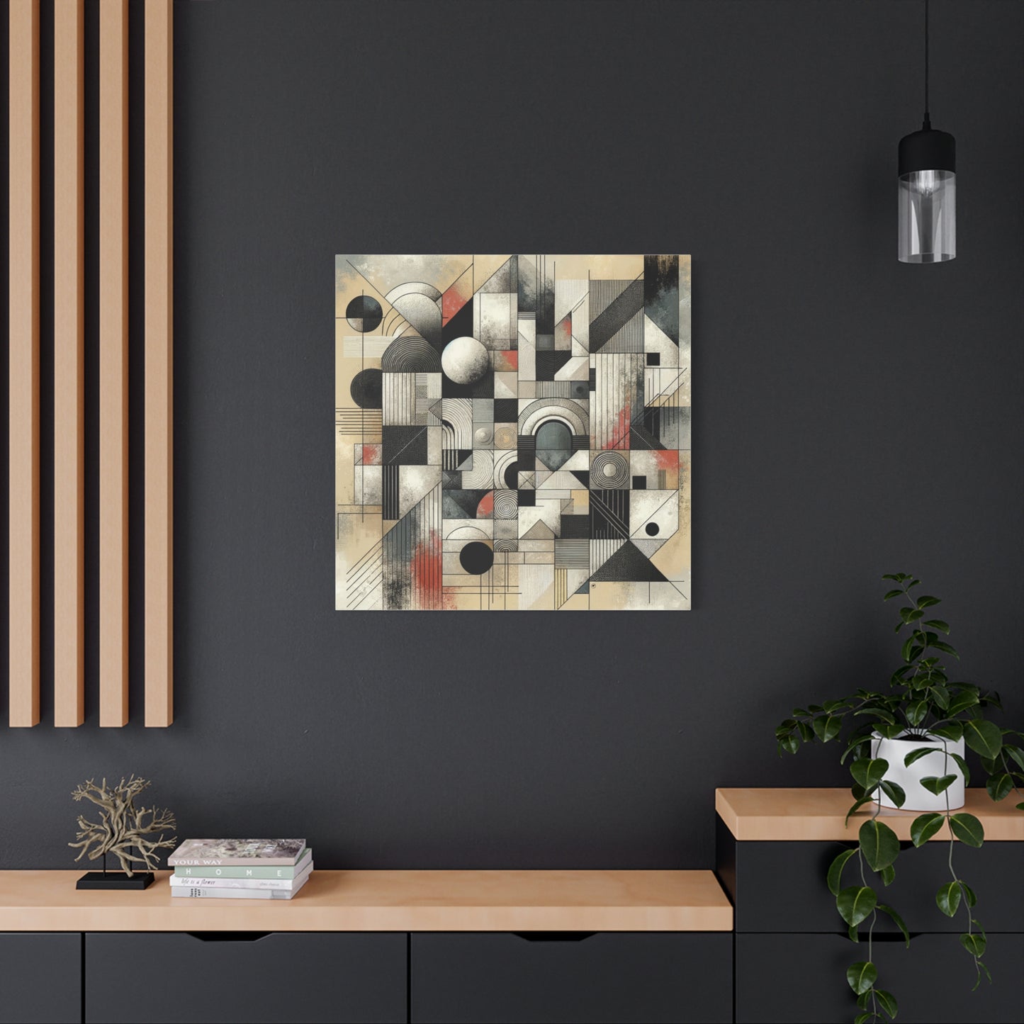 Abstract Geometry Matte Canvas, Stretched, 1.25"