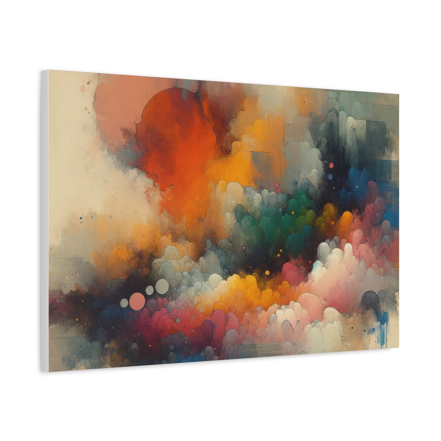 Colorful Abstract Clouds - Matte Canvas, Stretched, 1.25"