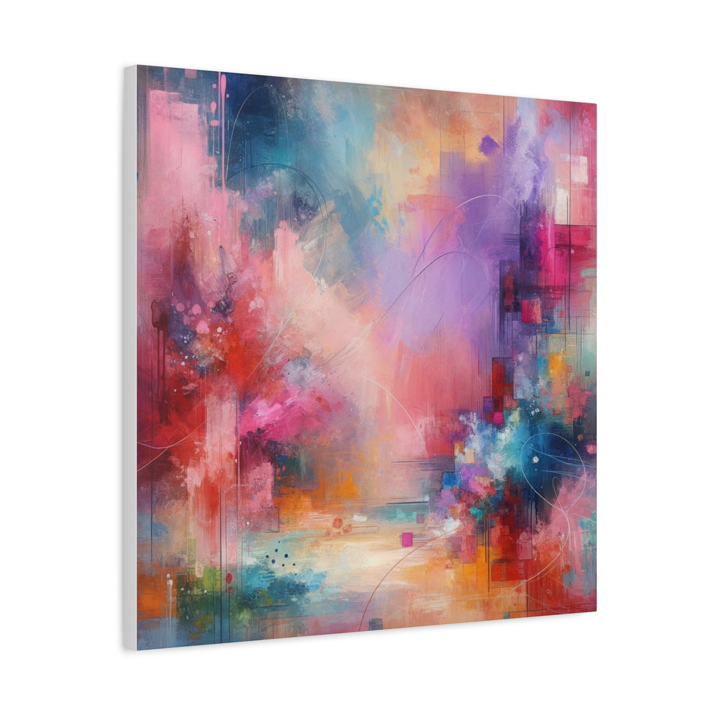 Abstract Color Symphony - Matte Canvas, Stretched, 1.25"