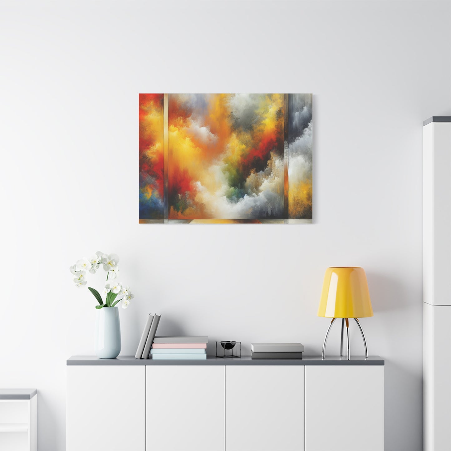 Abstract Colorful Clouds - Matte Canvas, Stretched, 1.25"