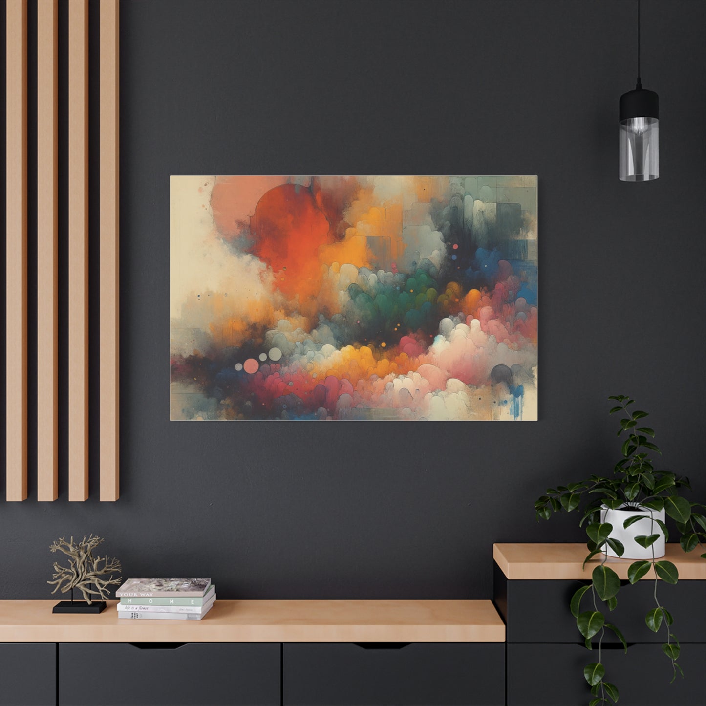 Colorful Abstract Clouds - Matte Canvas, Stretched, 1.25"