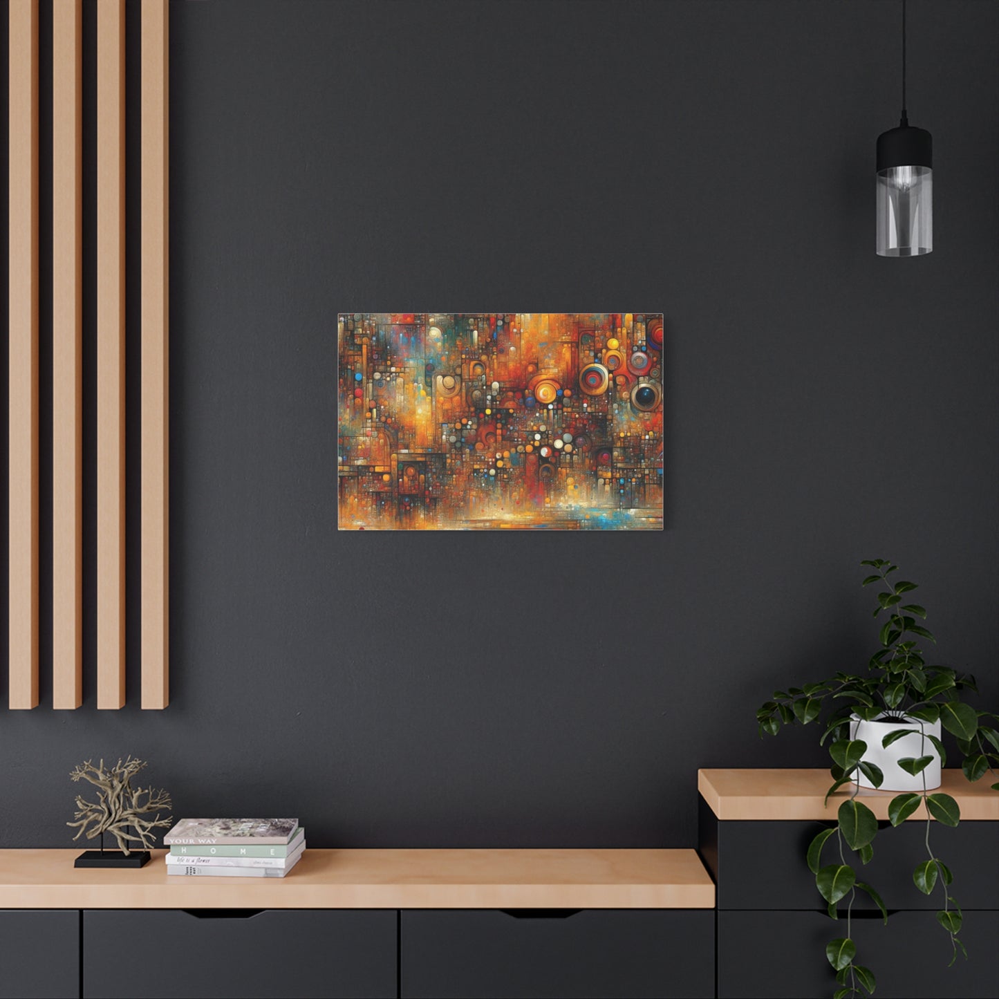 Abstract Geometric Harmony - Matte Canvas, Stretched, 1.25"