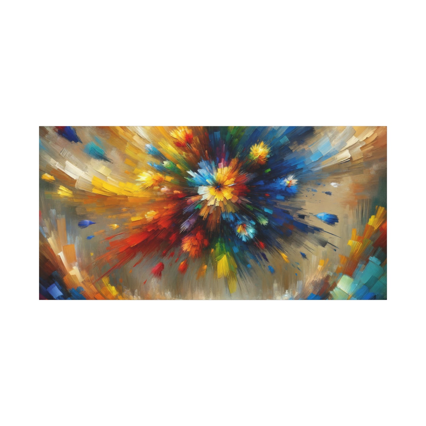 Abstract Burst of Colors - Matte Canvas, Stretched, 1.25"