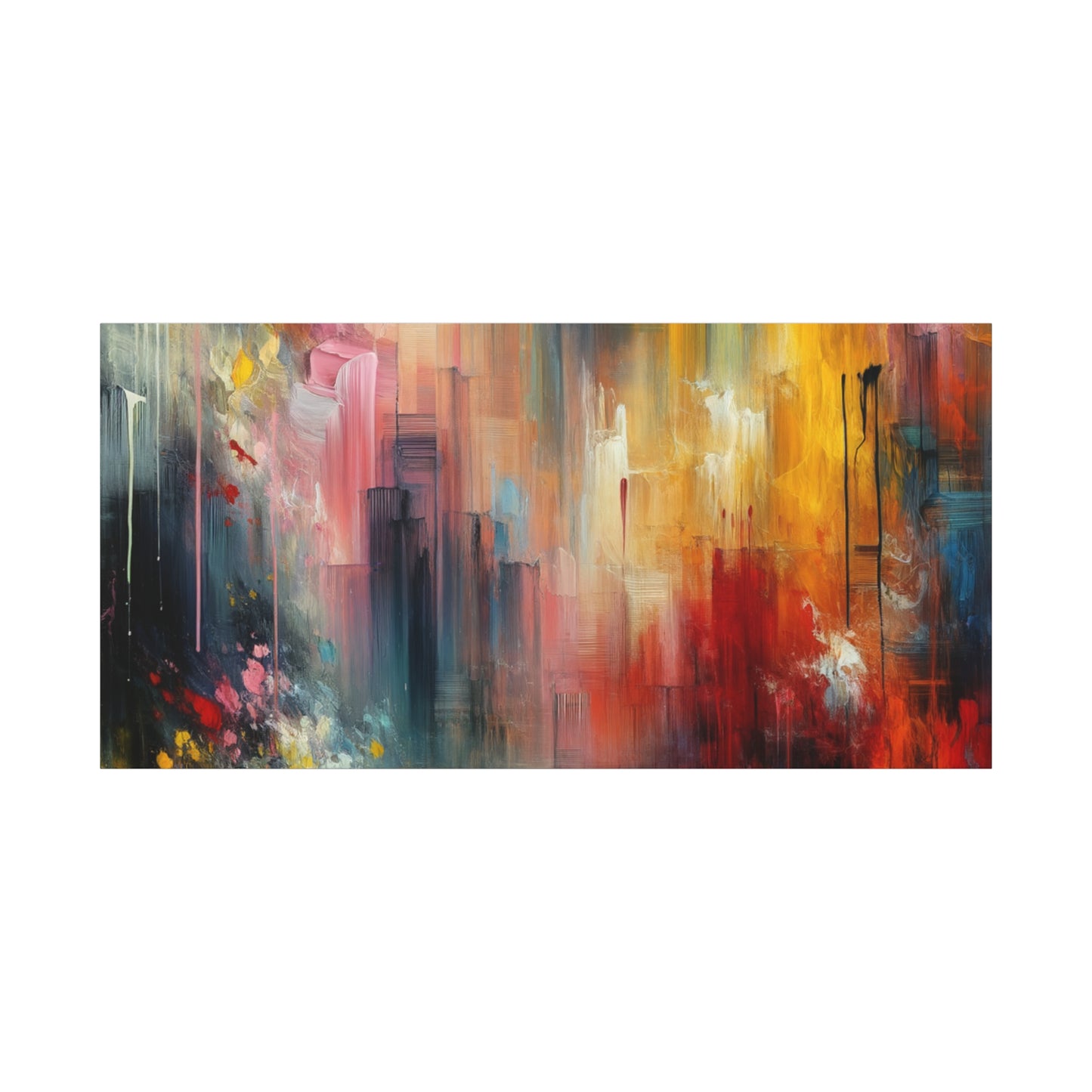 Abstract Brushstrokes - Matte Canvas, Stretched, 1.25"