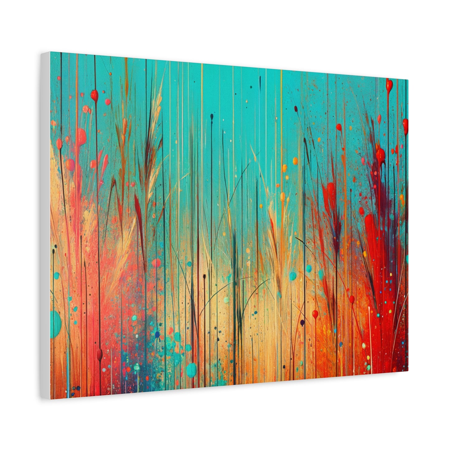 Vibrant Abstract Landscape - Matte Canvas, Stretched, 1.25"