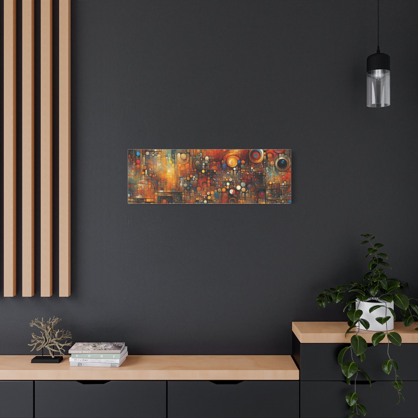 Abstract Geometric Harmony - Matte Canvas, Stretched, 1.25"