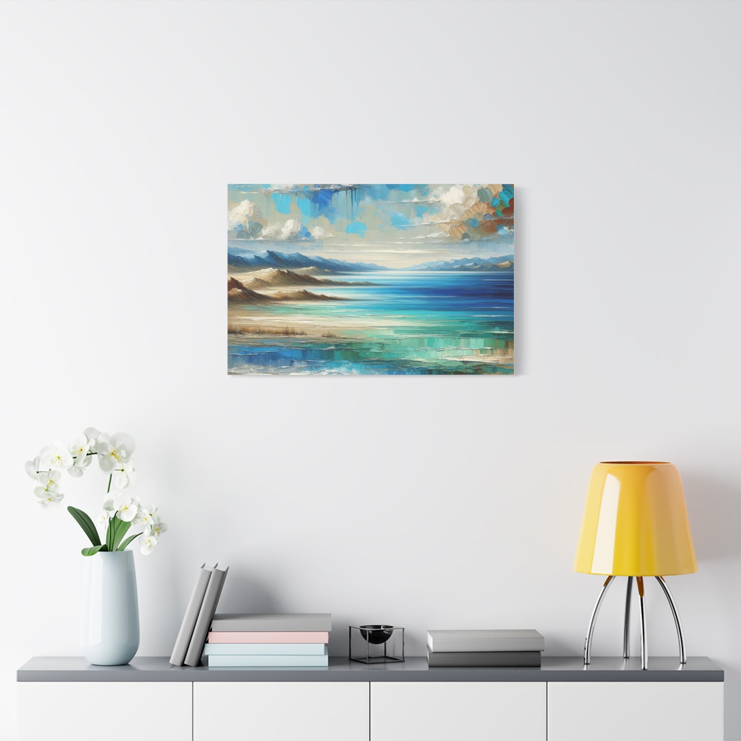 Matte Canvas, Stretched, 1.25" - Abstract Seaside Enchantment