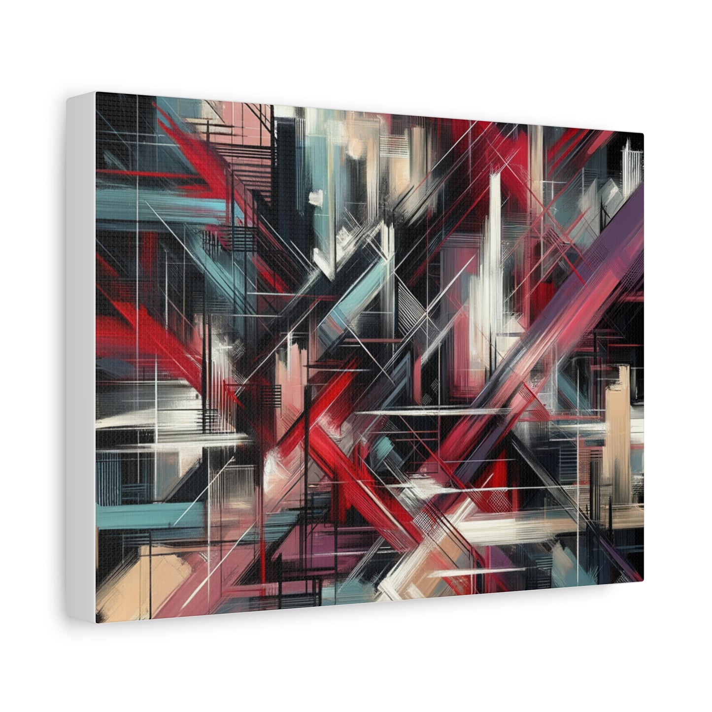 Abstract Geometric Matte Canvas, Stretched, 1.25"