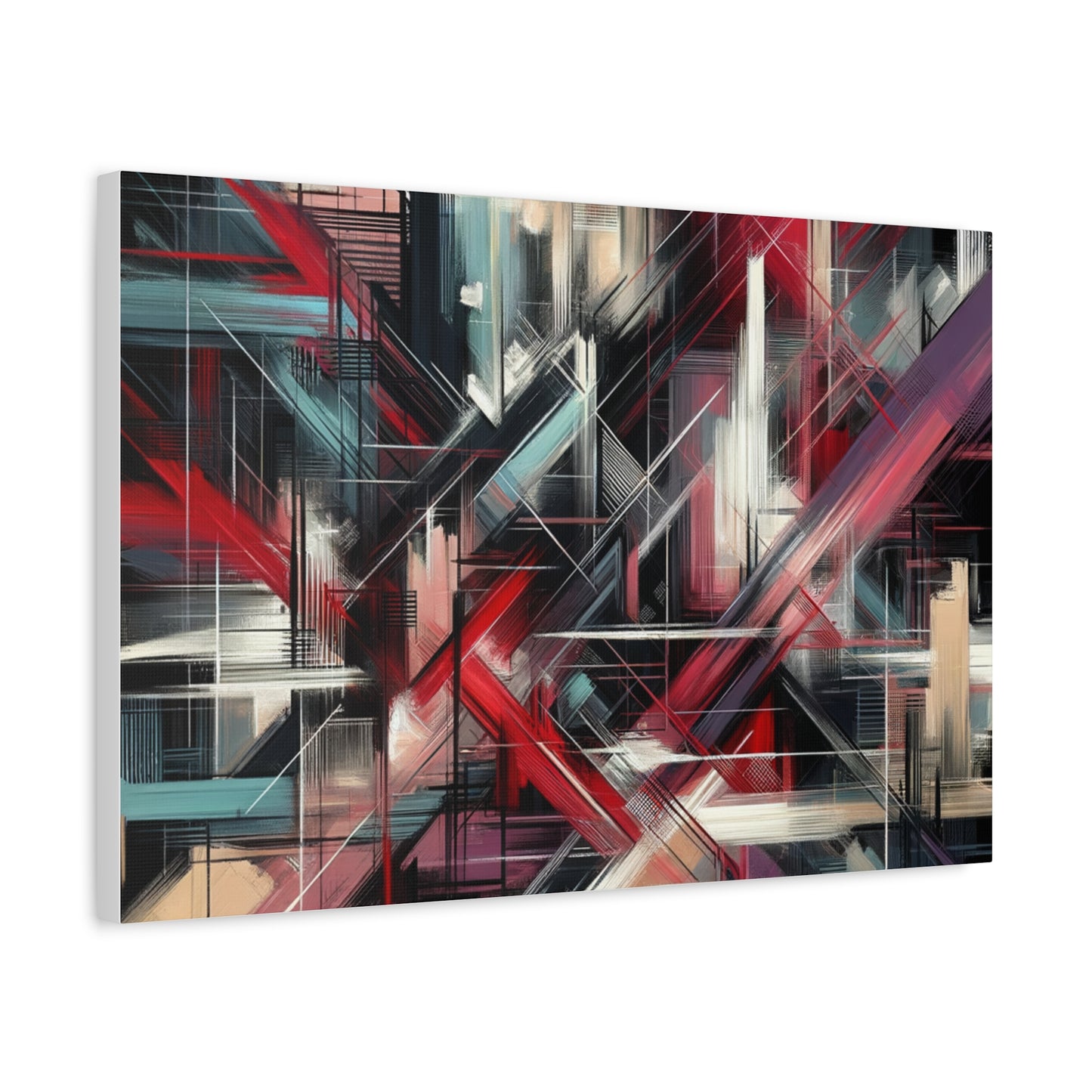 Abstract Geometric Matte Canvas, Stretched, 1.25"