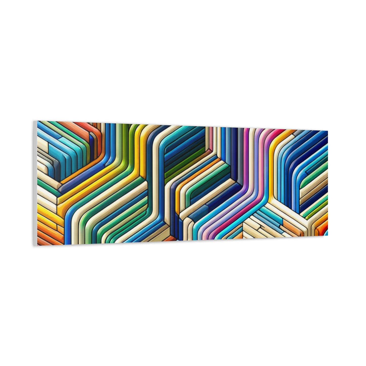 Colorful Geometric Pattern - Matte Canvas, Stretched, 1.25"