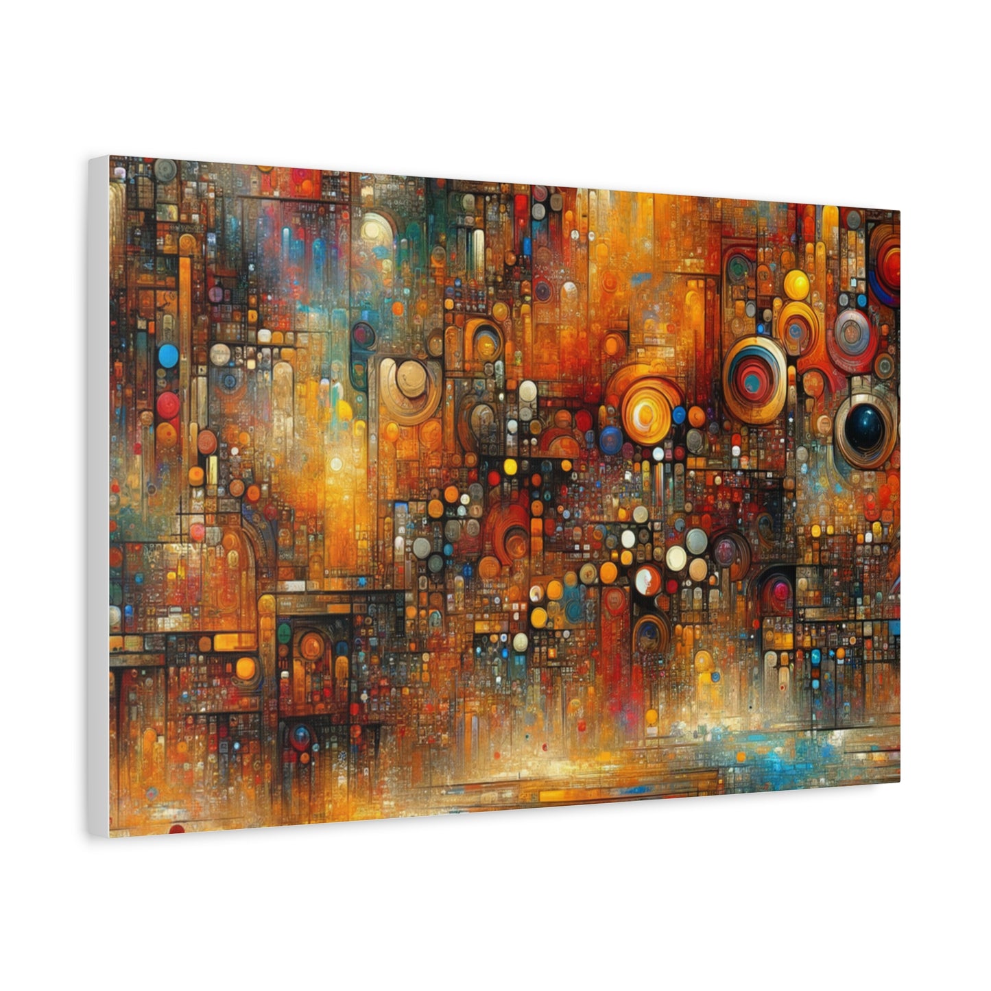 Abstract Geometric Harmony - Matte Canvas, Stretched, 1.25"