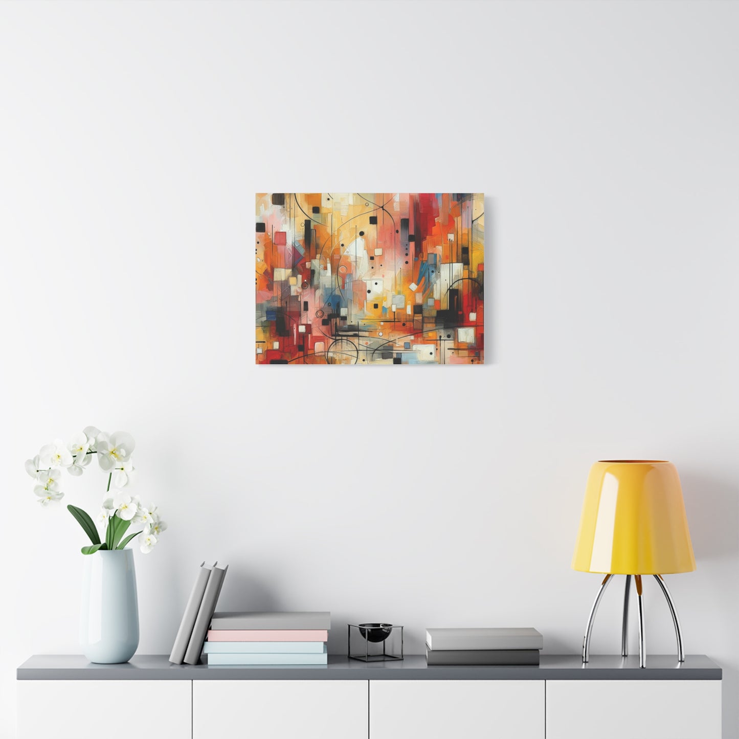 Abstract Geo Art - Matte Canvas, Stretched, 1.25"