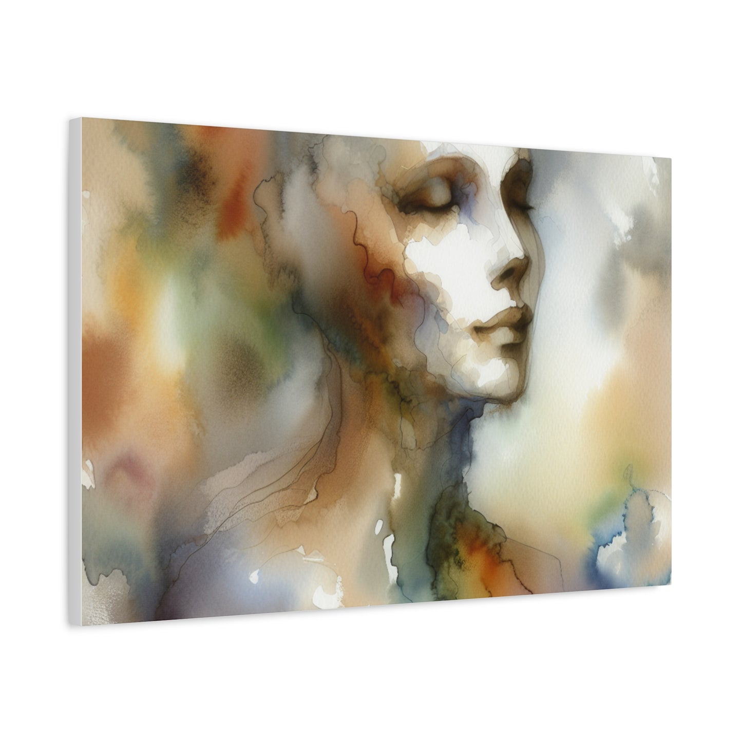 Dreamy Watercolor Portrait - Matte Canvas, Stretched, 1.25"