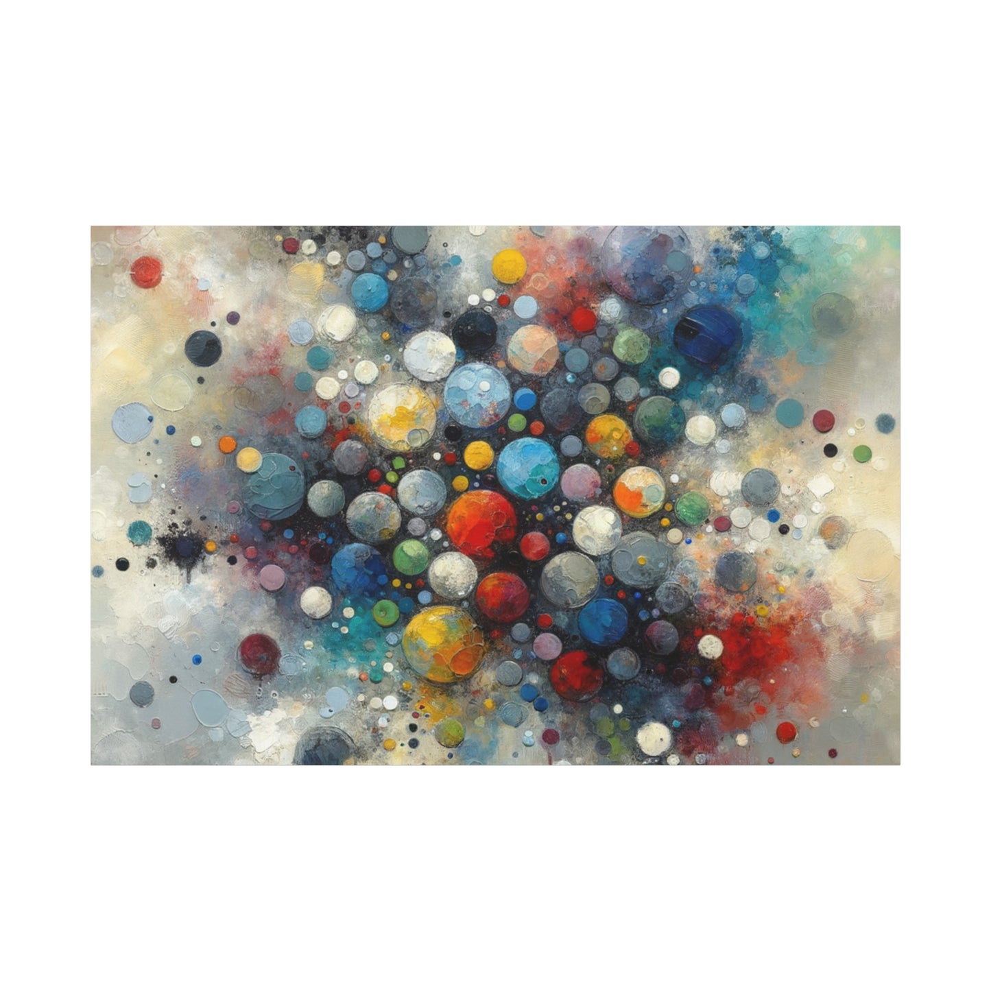 Vibrant Abstract Circles - Matte Canvas, Stretched, 1.25"