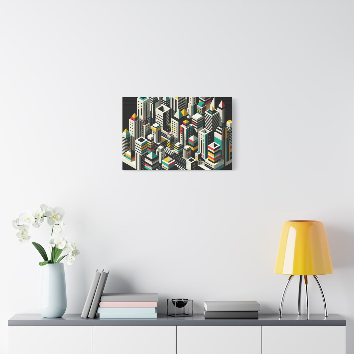 Cityscape Abstraction - Matte Canvas, Stretched, 1.25"