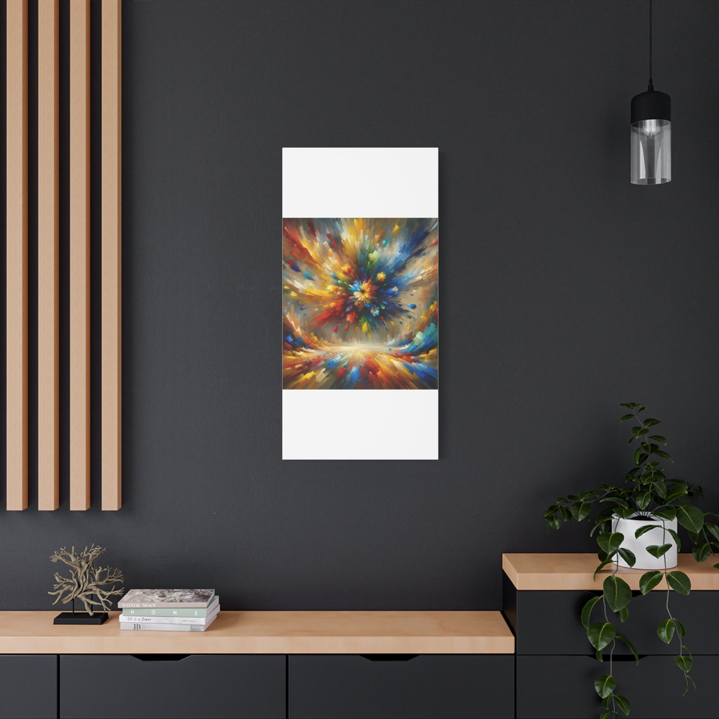 Abstract Burst of Colors - Matte Canvas, Stretched, 1.25"