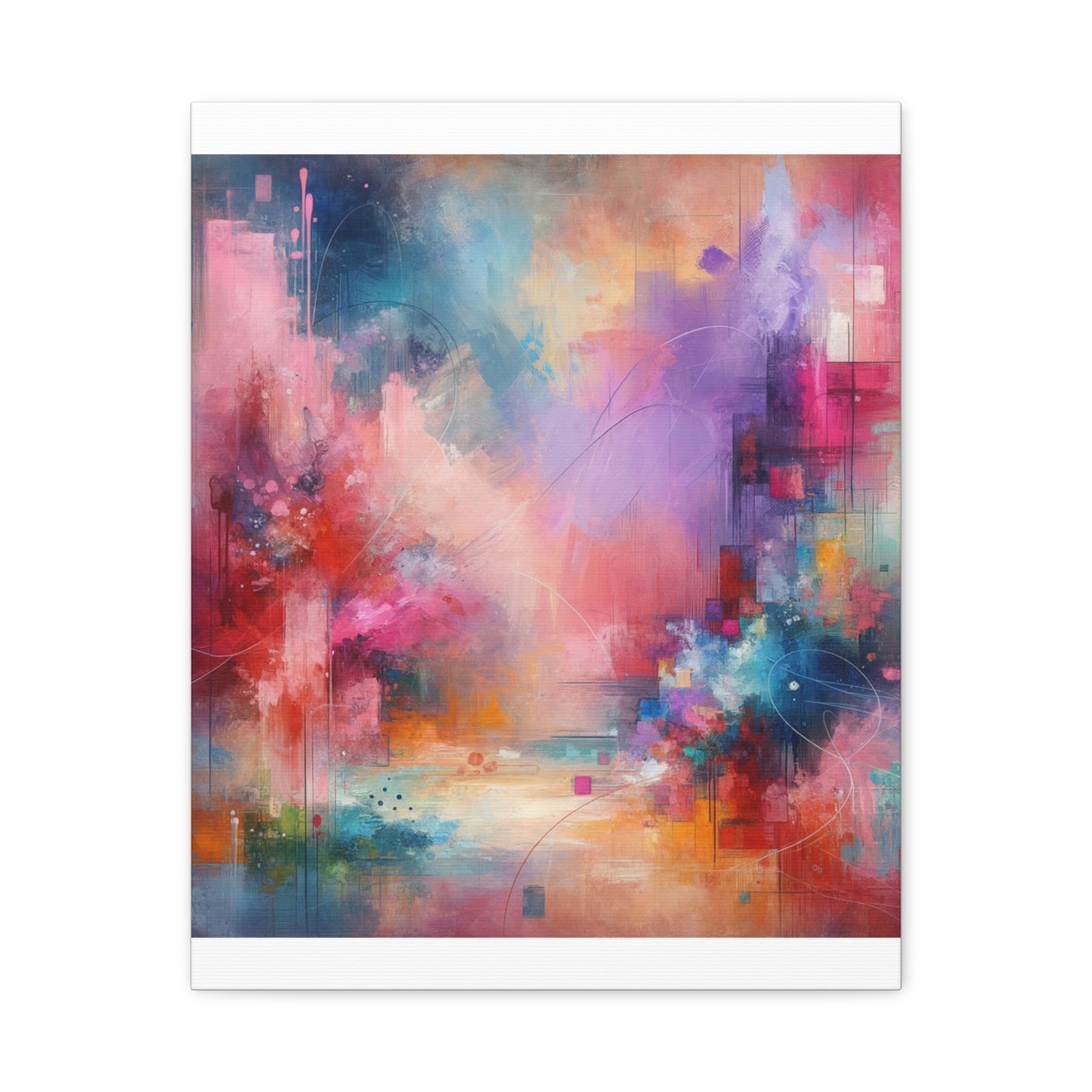 Abstract Color Symphony - Matte Canvas, Stretched, 1.25"