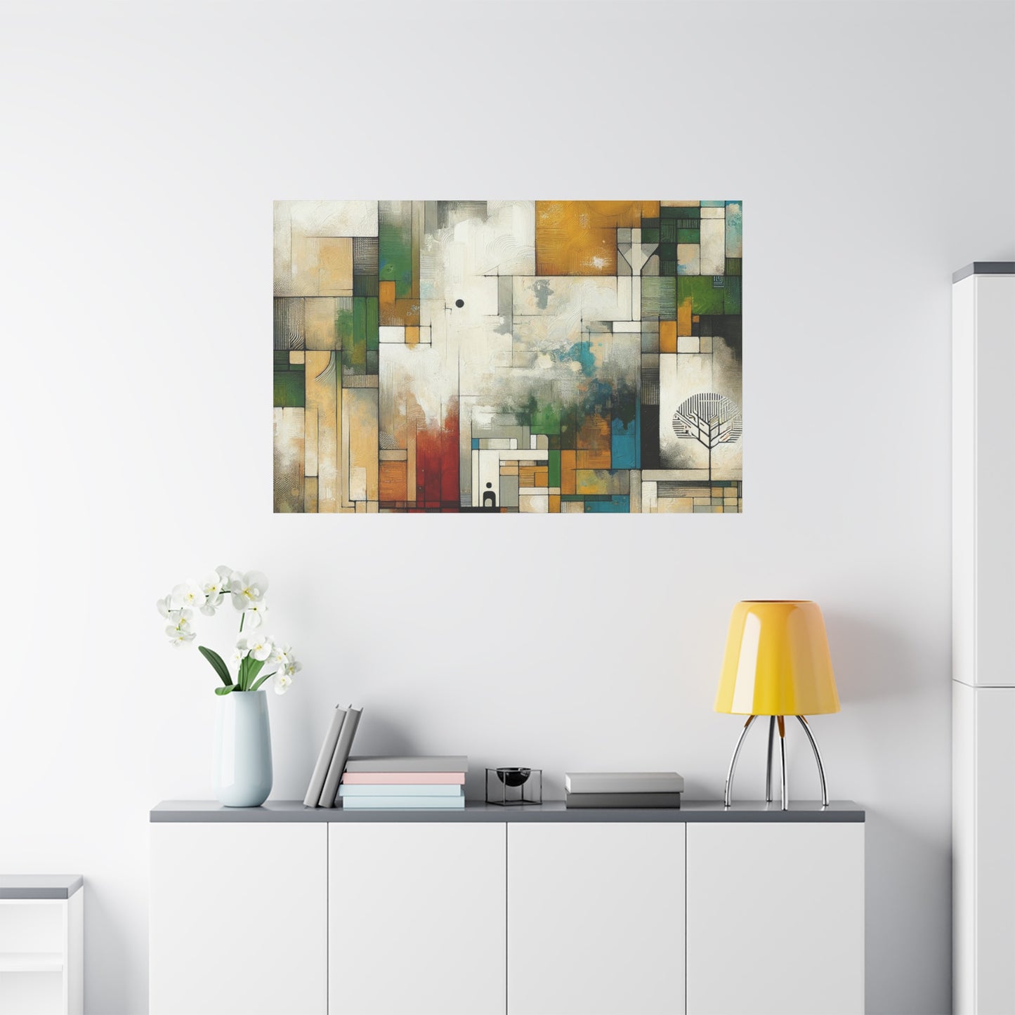 Abstract Geometric Art - Matte Canvas, Stretched, 1.25"