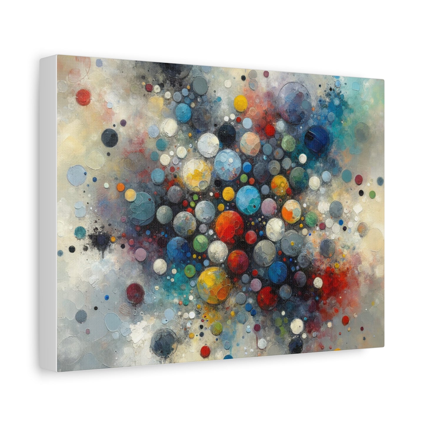 Vibrant Abstract Circles - Matte Canvas, Stretched, 1.25"