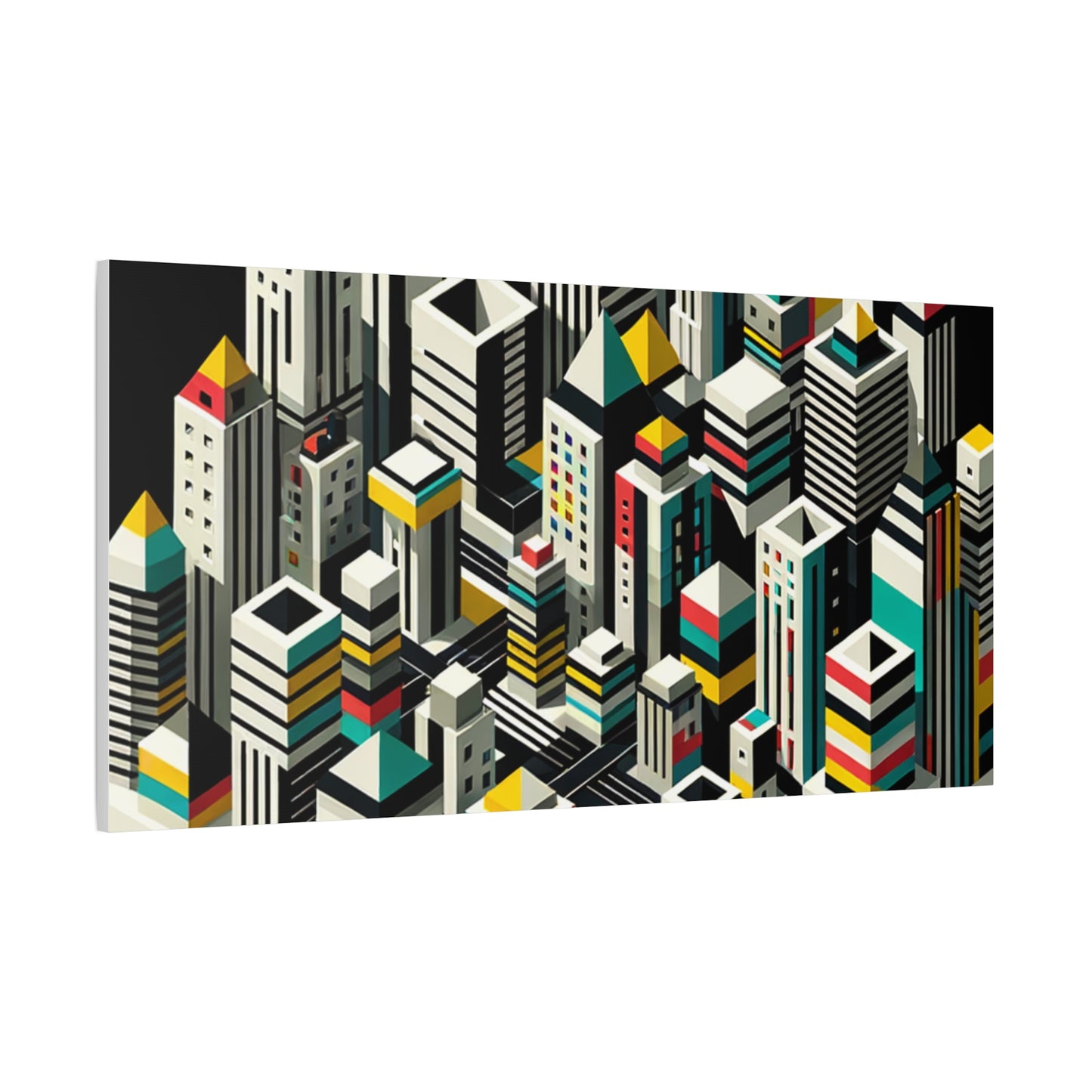 Cityscape Abstraction - Matte Canvas, Stretched, 1.25"