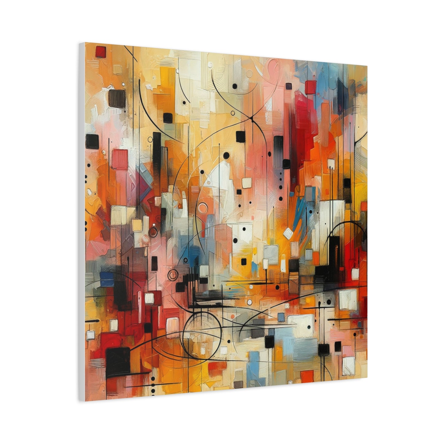 Abstract Geo Art - Matte Canvas, Stretched, 1.25"