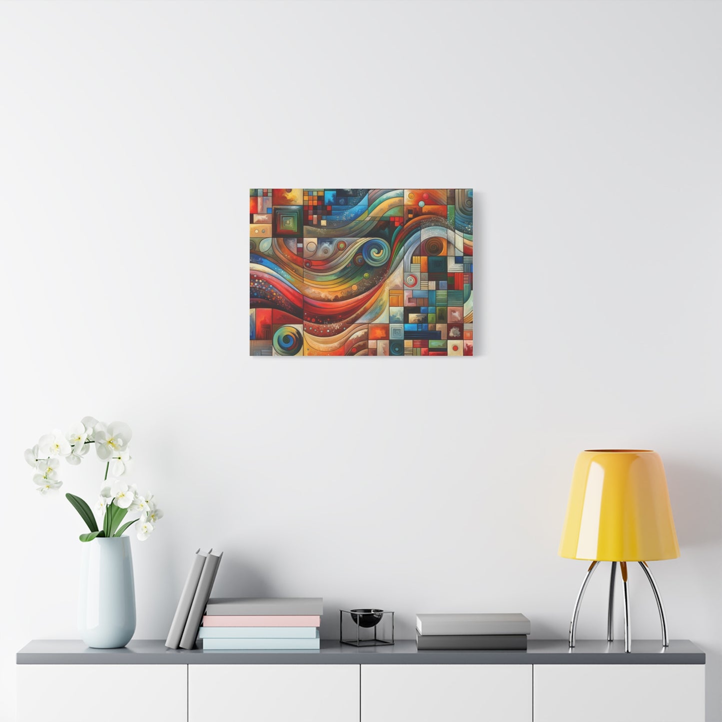 Abstract Geometric Wave - Matte Canvas, Stretched, 1.25"