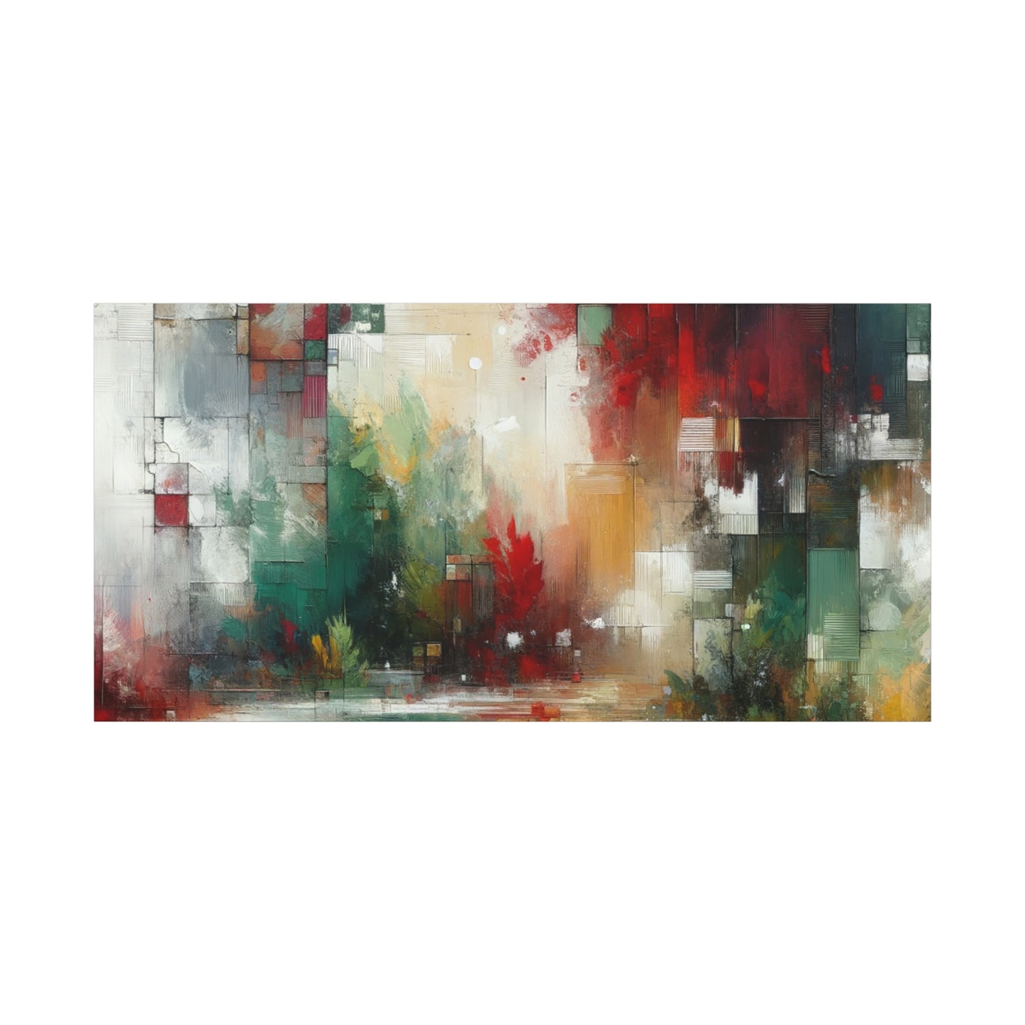 Abstract Geometric Landscape - Matte Canvas, Stretched, 1.25"