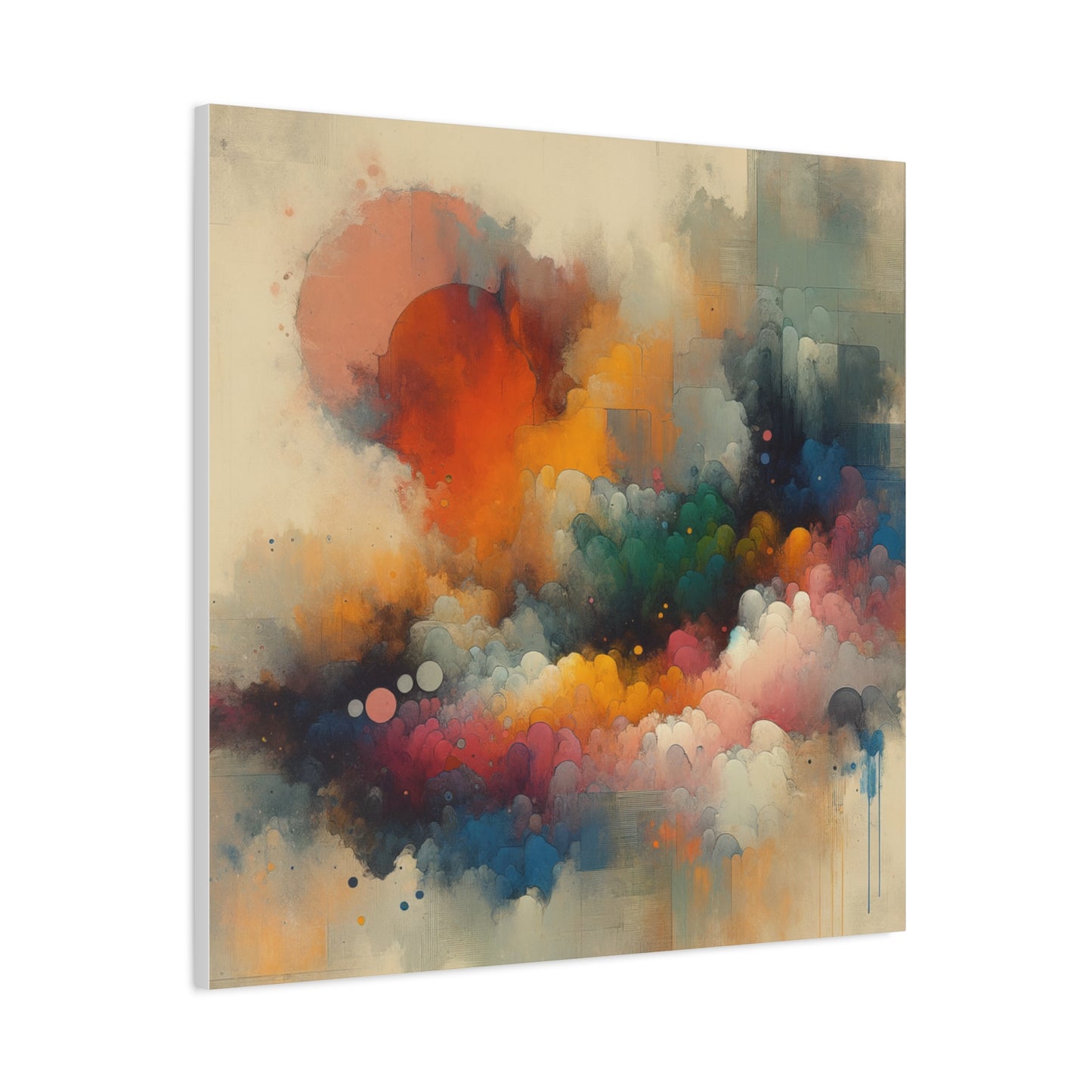 Colorful Abstract Clouds - Matte Canvas, Stretched, 1.25"