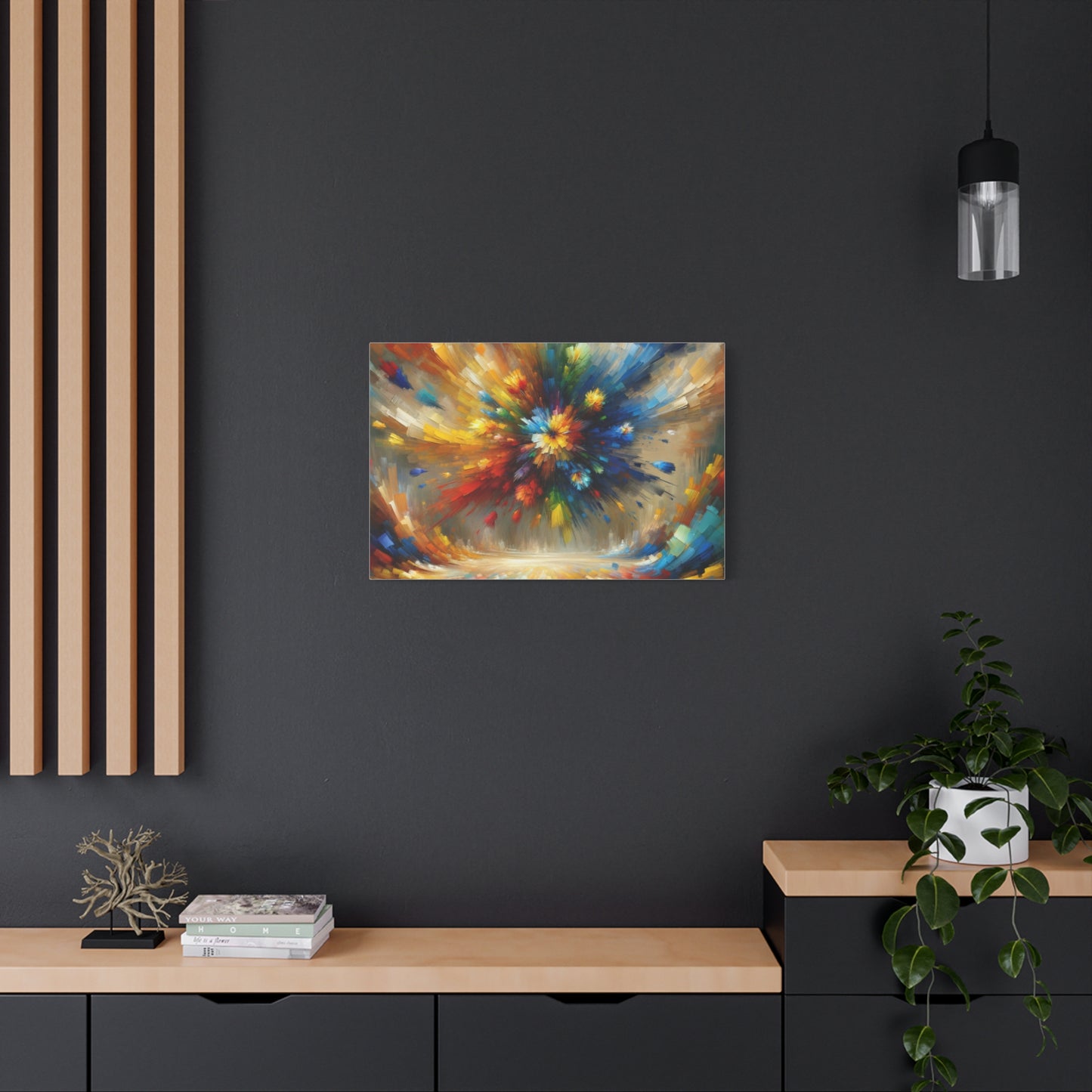 Abstract Burst of Colors - Matte Canvas, Stretched, 1.25"