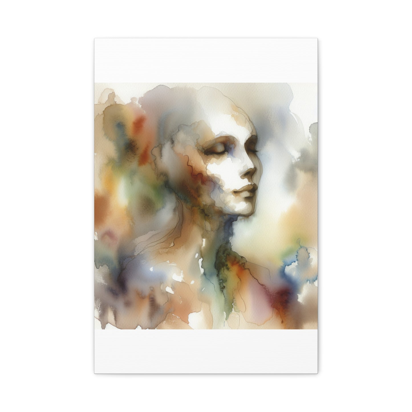 Dreamy Watercolor Portrait - Matte Canvas, Stretched, 1.25"