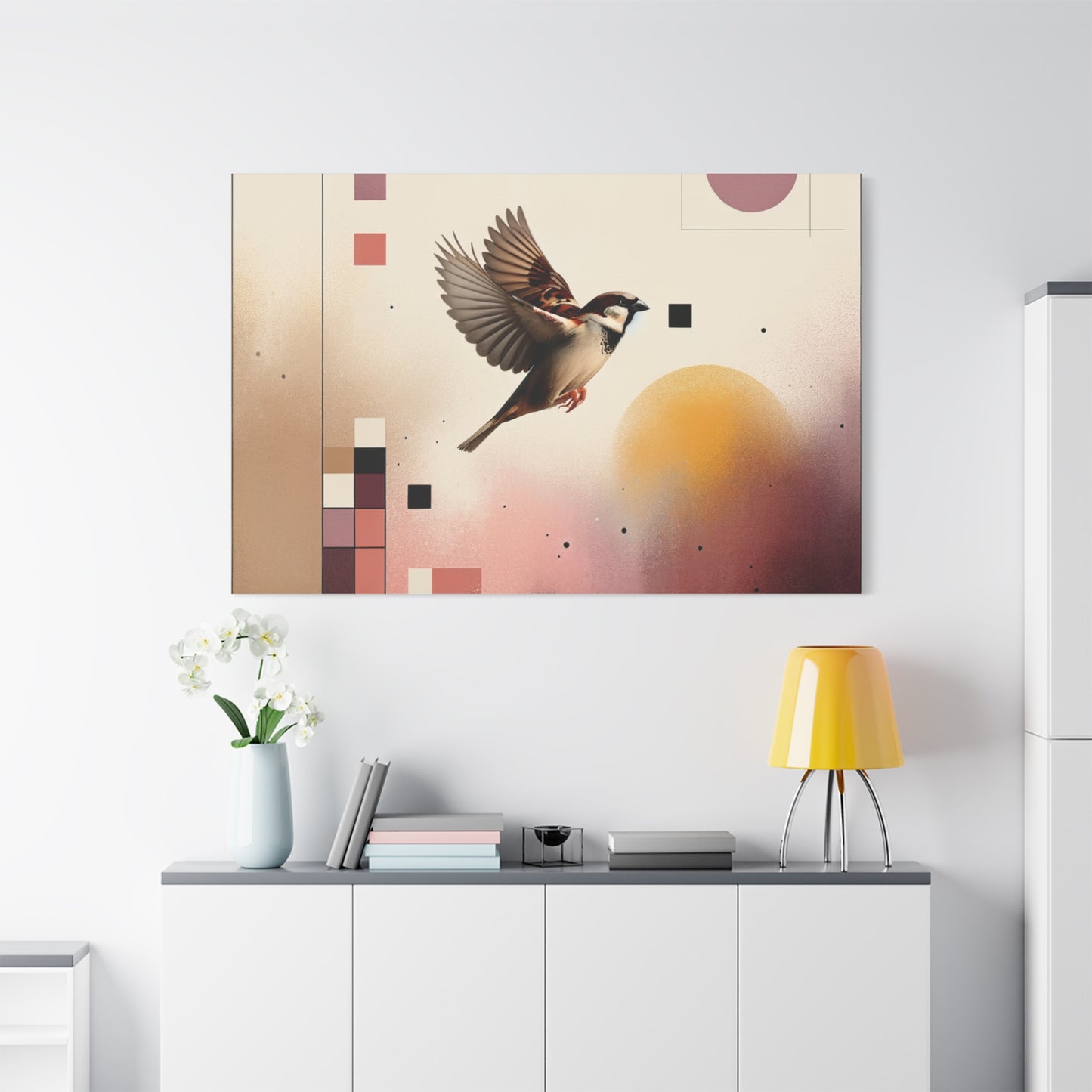 Sparrow Flight - Matte Canvas, Stretched, 1.25"