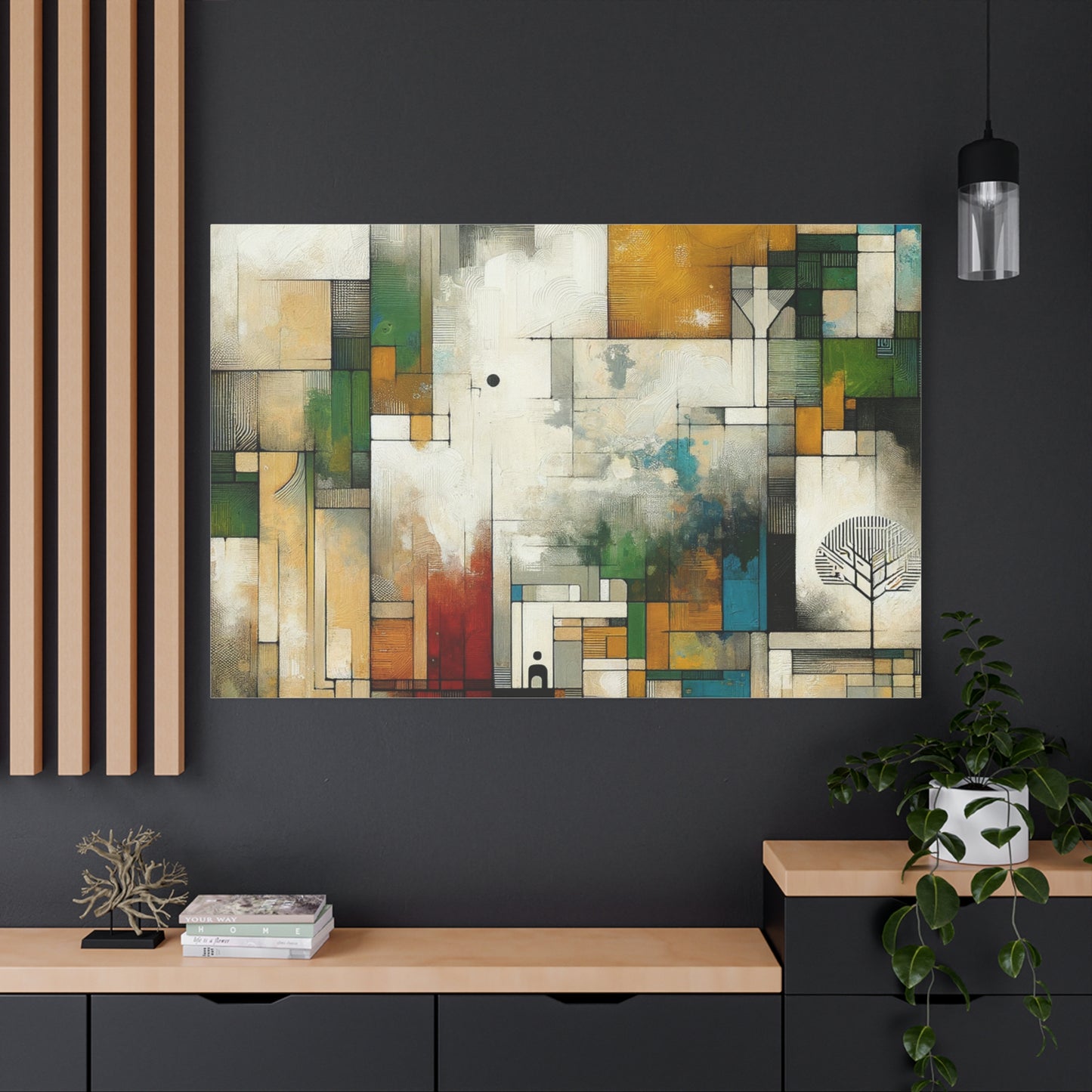 Abstract Geometric Art - Matte Canvas, Stretched, 1.25"