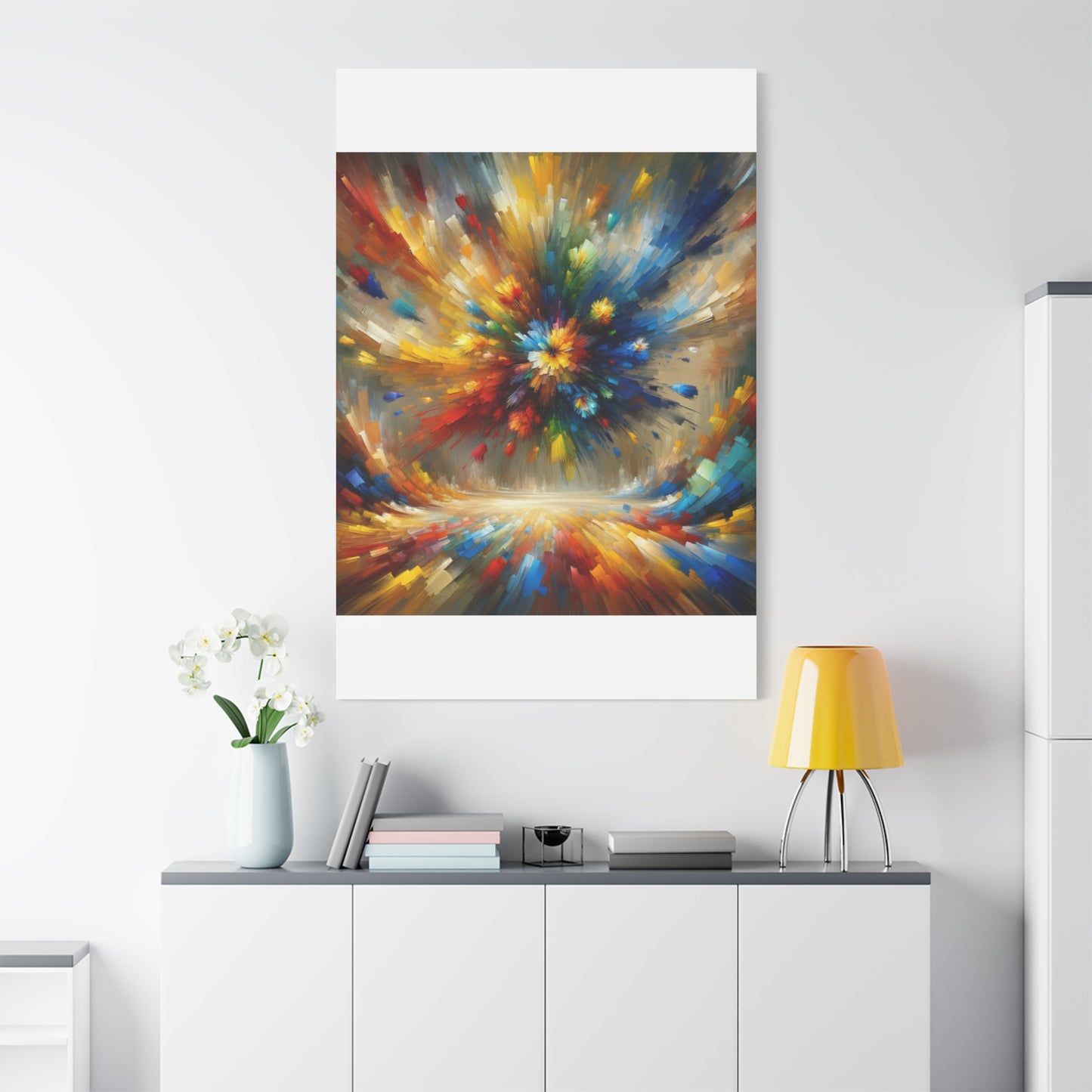 Abstract Burst of Colors - Matte Canvas, Stretched, 1.25"